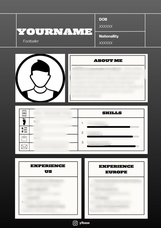Football CV — Stand Out To Clubs & Scouts