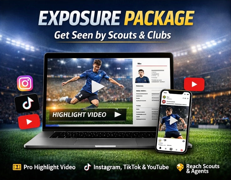 Exposure Package — Get Seen by Clubs, Scouts & Agents