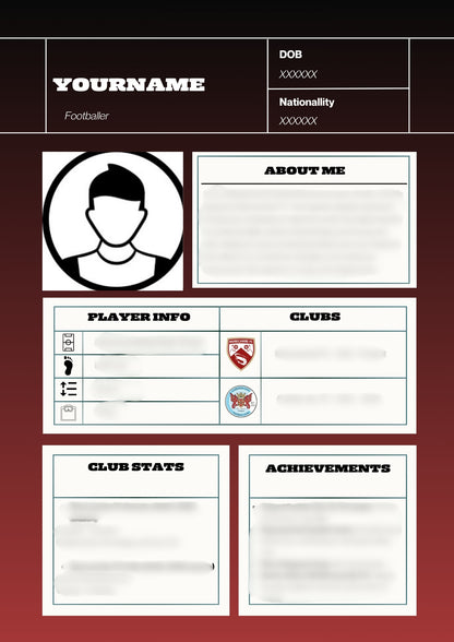 Football CV — Stand Out To Clubs & Scouts